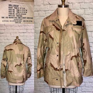 Camo Coat Desert Cold Weather Army Military Field Jacket Camouflage